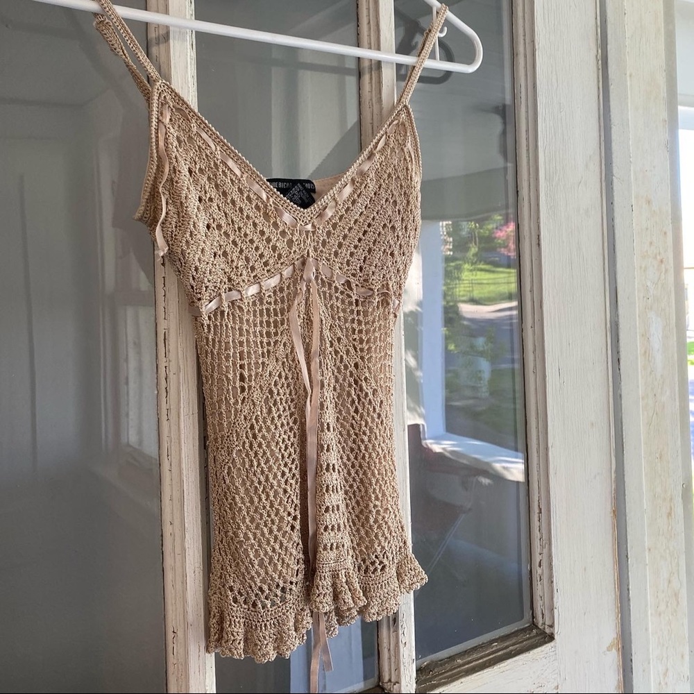 Layered knit tank